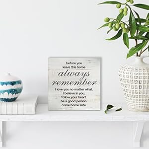 Love Quote Before You Leave This House Always Remember Wood Box Sign Rusitc Family Quote Wooden Box Sign Farmhouse Home Living Room Desk Shelf Decor (5 X 5 Inch) Love Quote Before You Leave This House Always Remember Wood Box Sign Rusitc Family Quote Wooden Box Sign Farmhouse Home Living Room Desk Shelf Decor 5 X 5 Inch