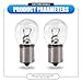 Nomocale 10 PCS Car 1141 Halogen Turn Signal Bulb, BA15S 12V 21W Stable Filament Super Bright Bulb Replacement, Single Contact Plug and Play without Decoding Bulb, Universal for Cars (Transparent)