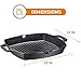 Bruntmor 10 Inch Square Cast Iron Grill Pan Steak Pan Pre Seasoned Grill Pan with Easy Grease Drain Spout, with Large Loop Handles for Grilling Bacon, Steak, and Meats