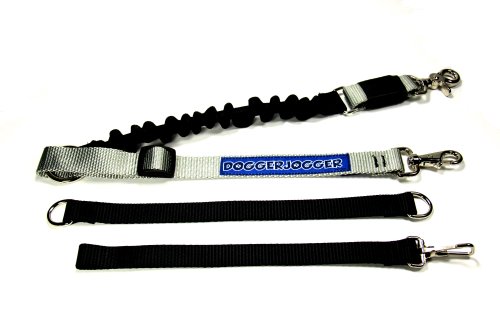 DoggerJogger Bike Dog Leash (Silver)