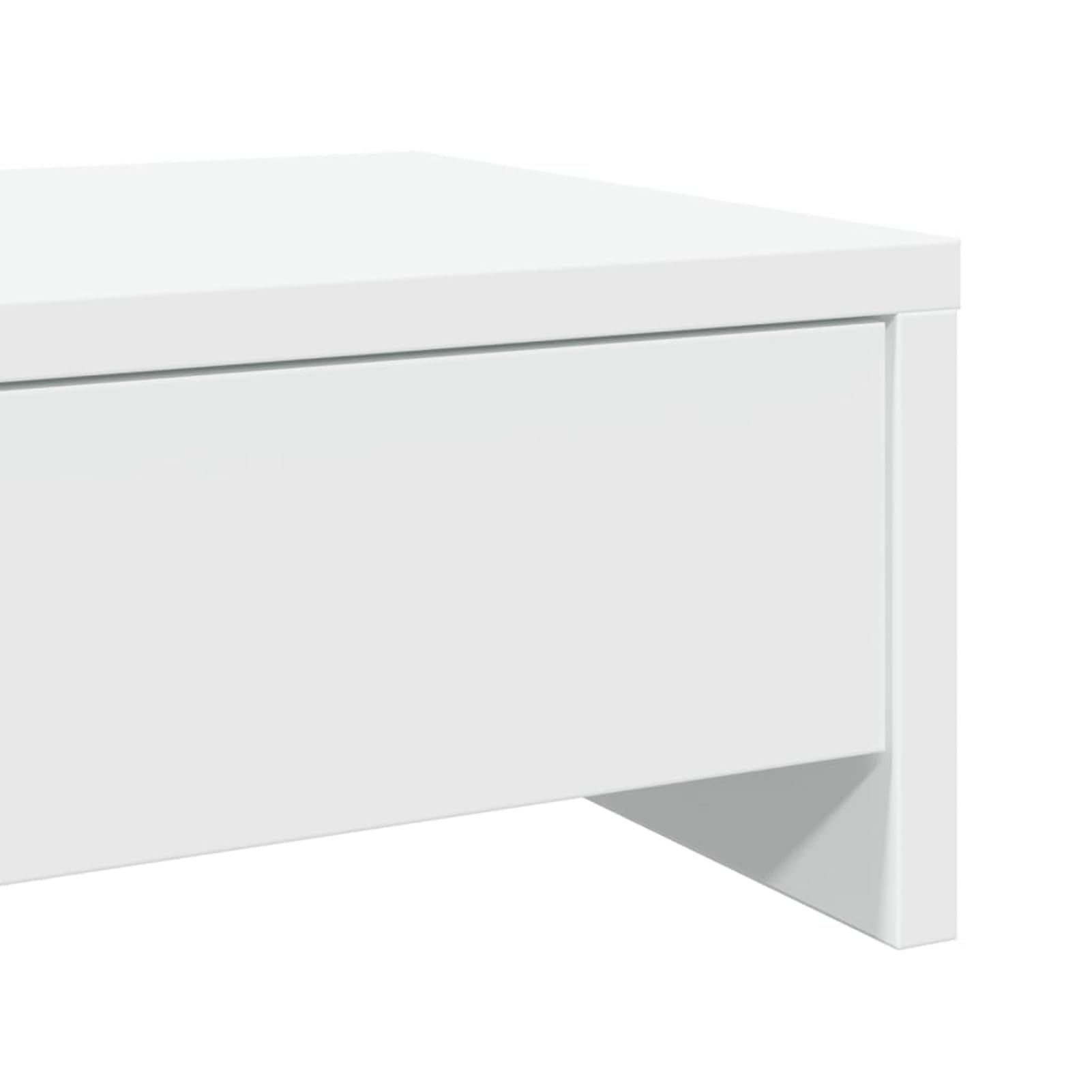 Gecheer Supporto per Monitor Doppio con Cassetti, Regolabile in Altezza, 100x27x15 cm, in Legno Ingegnerizzato, per Ufficio Domestico e Professionale