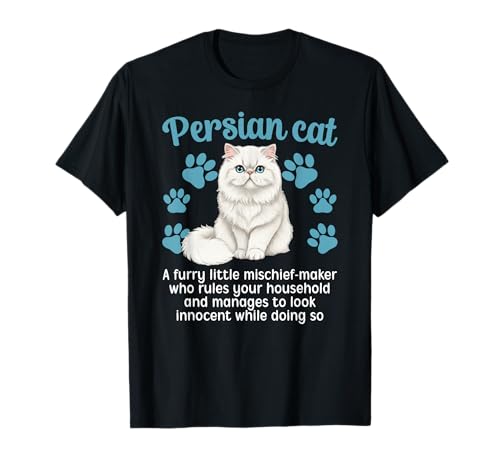 Persian Cat Definition Persian Cat Owner Persian Cat Mom T-Shirt