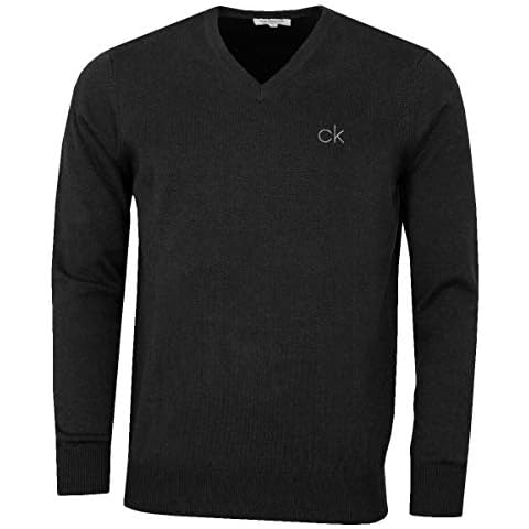Calvin Klein Golf Hombre con Cuello en V Tour Suéter Cover