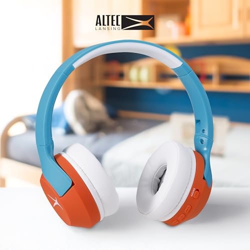 Image of Altec Lansing Kid Safe Noise Cancelling Wireless Headphones 15H Battery, 85dB Volume Limit, Foldable Design Powerful Sound, Active Noise Cancellation Perfect for Kids Ages 7+