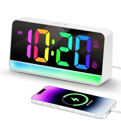Tikonir Super Loud Alarm Clock for Heavy Sleepers Adults, Teens, Kids, Digital Alarm Clocks for...