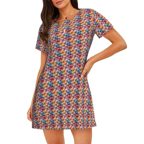 Chemise de nuit respirante à motif crème glacée pour vos soirées cocooning