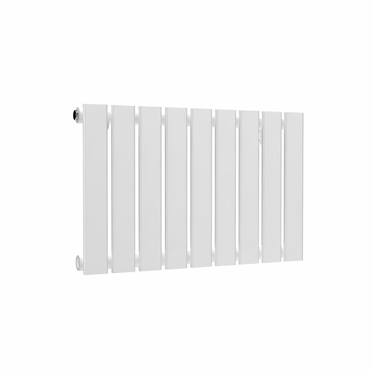 Lux Heat White Flat Horizontal Single Panel Designer Radiator 400Mm (H) X 630Mm (W)