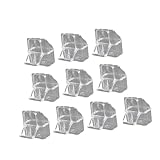 10PCSケージ用のクリアバードフィーダーフィーディングボックスが簡単に設置され、簡単な小型鳥の餌箱のためのこぼれたプルーフデザイン