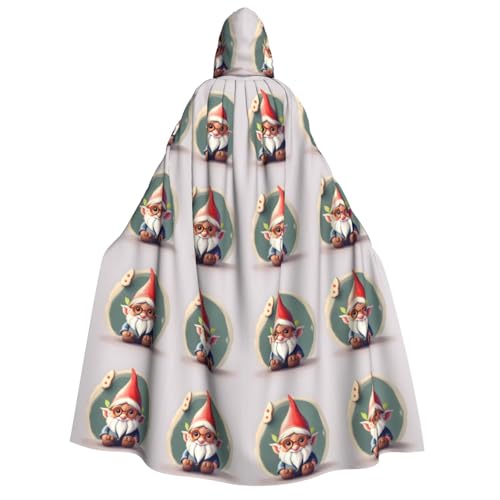 Cape à capuche Halloween avec nain mignon costume adulte