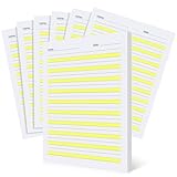 Fullhawl 400 Sheets Write Beginner Paper Level 2 Highlighted Paper Writing Paper with Lines and Yellow Highlighted Practice Writing Paper for Kids Right Letter Positioning Intermediate Paper