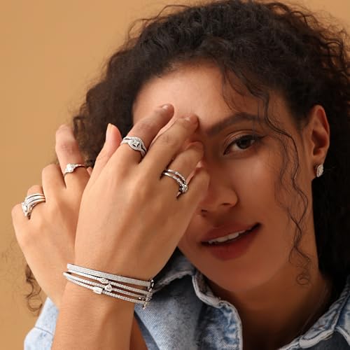 1 1/3 To 1 2/3 CT Marquise & Round Cut Lab Created Moissanite Diamond Tennis Bangl Bracelet For Women In 14K Gold Over Sterling Silver Size-6 to 9 Inch,(VVS1 Clarity,1.30 To 1.65 CT)3