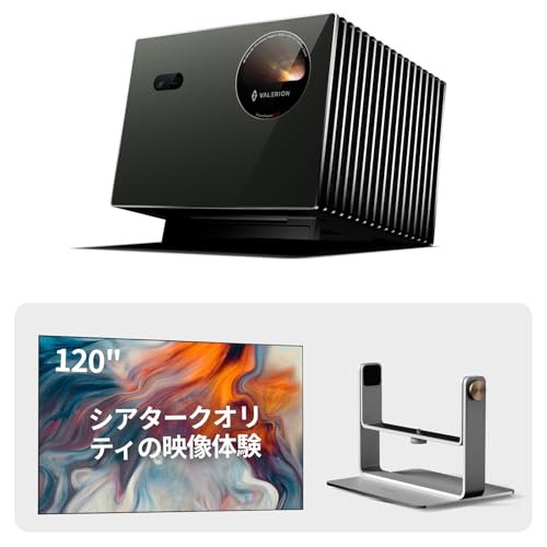 Valerion VisionMaster Pro2 �g���v�����[�U�[ 4K�v���W�F�N�^�[ �{ ���W���o���X�^���h �{ 120�C���` �Œ�t���[���X�N���[�� �Z�b�g