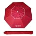 AMMSUN 6.5 Ft Outdoor Patio Beach Umbrella Sun Shelter with Tilt and Carry Bag UPF 50+ Multicolor Blue Yellow