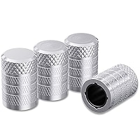 2 Sets Of Black Tire Valve Stem Caps - 8 Caps For Car, Truck, Bike & Motorcycle | Rust-Resistant Dustproof Caps