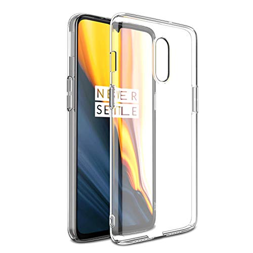 Case Creation Oneplus 7 Imported 0.3mm Crystal Clear Totu Silicone Transparent Flexible Soft Corner Protection with TPU Slim Back Case Color Variation Cover for One Plus 7