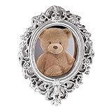 Classic Wall Mirror – Elegant Rustic Resin Organizer, Antique Aesthetic Block with Feature, Decorative Frame Gear with Grip, Mirror Functional Styling, Home Supplies for Bedroom, Apartment, Dorm