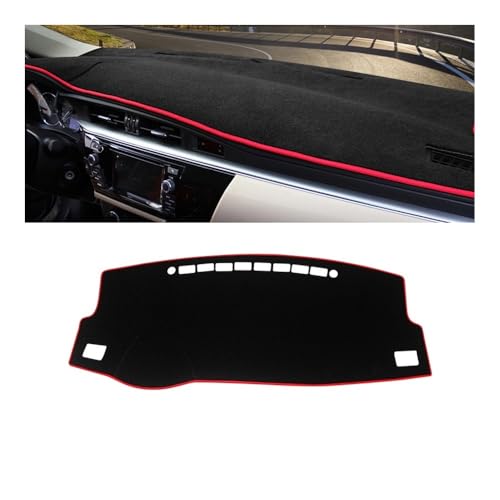 Tapis Anti-dérapants Tableau de Bord Voiture Toyota Corolla E180 Pare-Soleil Rouge LHD