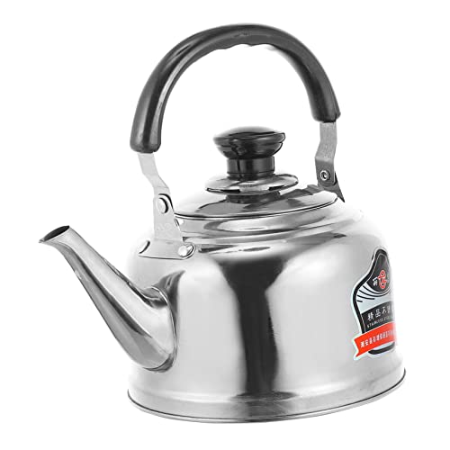 OFFSCH Inspired Kettle Large 2l Stainless Steel Pot Whistling Ergonomic Handle Anti-scald Multi-use for Camping Picnic and Travel