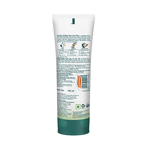 Image of Himalaya Herbals Purifying Neem Face Wash, 100ml (Pack of 4)