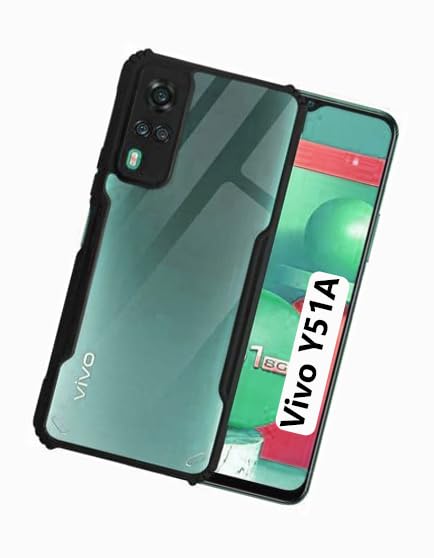 COBERTA Back Cover for Vivo Y51A Back Cover Case - Black Transparent (B0CGJCHRK5) Amazon Price History, Amazon Price Tracker