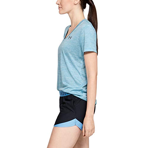 Image of Under Armour Womens Tech V-Neck Twist Short-Sleeve T-Shirt
