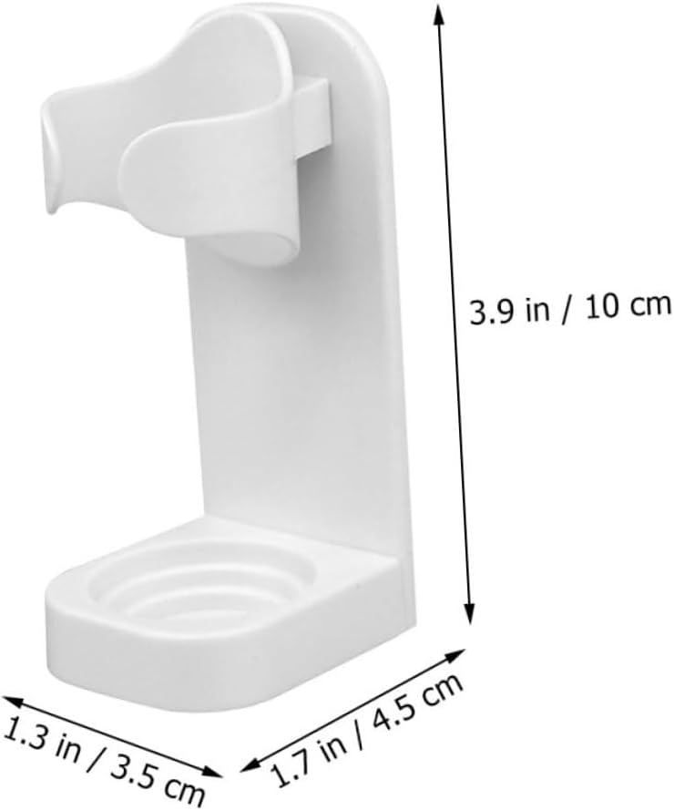 PRETYZOOM 2pcs Wall-Mounted Electric Toothbrush Holder Set Punch-Free ABS Bathroom Toothbrush Rack Easy Installation for Electric Space-Saving Design for Bathroom Storage image 2