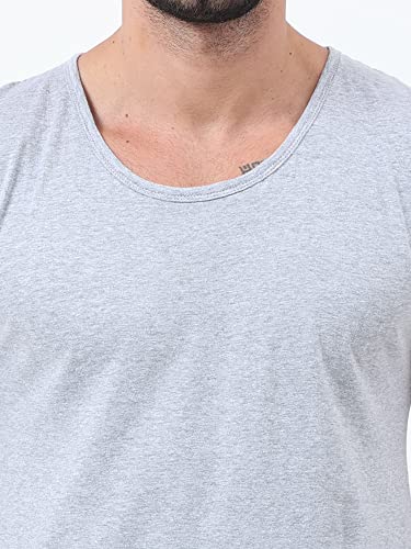 Image of Ideation Men's Cotton Round Neck Color Block Sleeveless T-Shirt
