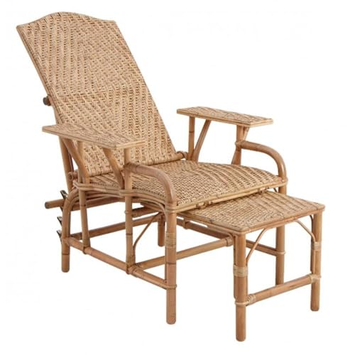 Chaise longue rotin extensible dossier réglable AUBRY GASPARD 175cm - 5