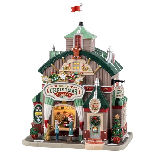 Lemax Pop-Up Christmas Cookie Shop, Lighted Buildings, #45248