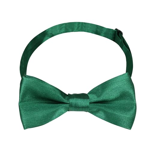 MAIANY pajaritas para niños, Clásico Nudo de Corbata para Niños y Jóvenes, Ajustable, para Eventos Festivos, Bodas y Cumpleaños, Accesorio de Moda para Niños (Verde oscuro)