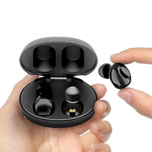 Image of Balson AK-6812 Mini Rechargeable Hearing Sound Amplifiers for Old Age - Smart Noise Reduction, Easy Push Button Operation, and Stylish Ergonomic Design (Black)