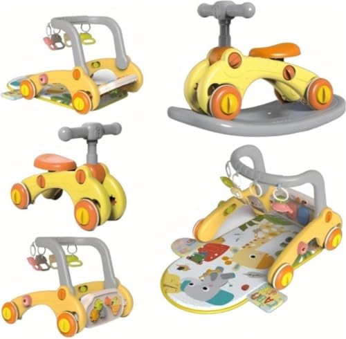 ベビーフィットネス 7-in-1 おもちゃ ベビージムゲーム ジム&ウォーカーベビーカー ピアノゲーム ジム 折りたたみ式コンパクト 赤ちゃんの感覚発達 教育ブロックセット 室内玩具 収納簡単 知育玩具付き 赤ちゃんのおもちゃ お昼寝 出産祝い ゲームジム