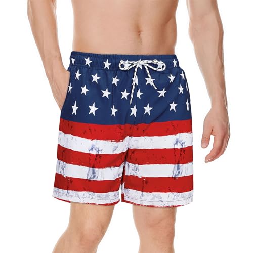 Century Star Mens Swim Trunks with Compression Liner Quick Dry Bathing Suits with Pockets Swim Shorts2