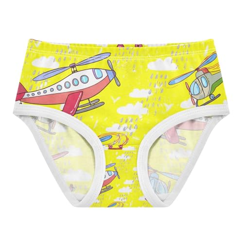 Colorful Airplanes Helicopters Clouds Toddler Girls's Underwear 2T 202c1188