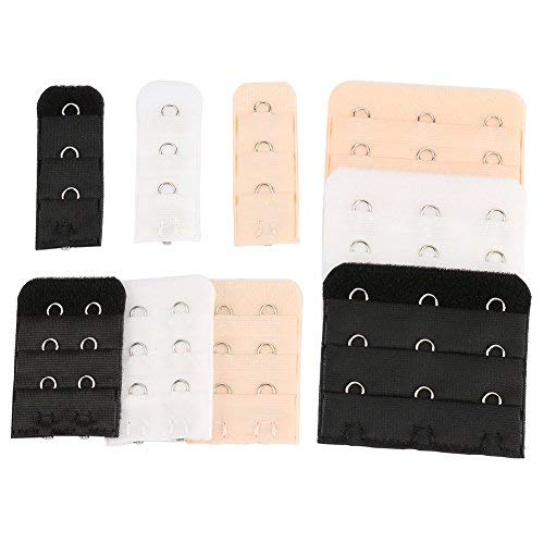 Closecret Extensions de bretelles au dos pour femmes avec soutien-gorge avec 1 à 3 crochets en option (combinaison1) Cover
