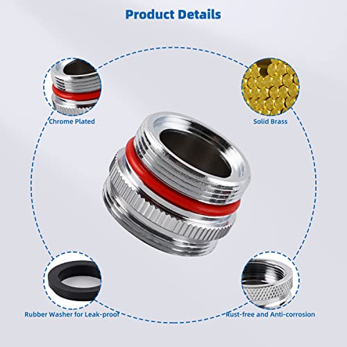 Ifealclear 8 Pcs Faucet Adapter Kit, Brass Sink Aerator Adapters, Male Female Kitchen Sink Faucet Adapters Connect To Water Filter, Garden Hose, Faucet Diverter For Bathroom, Kitchen, Garden, Rv #TOP4