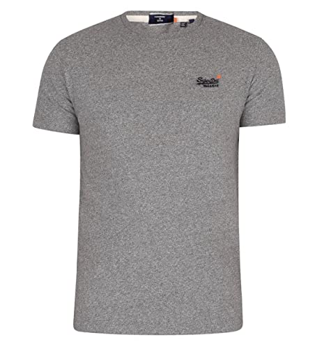 Superdry Ol Vintage EMB Tee NS T-Shirt, Noos Grey
