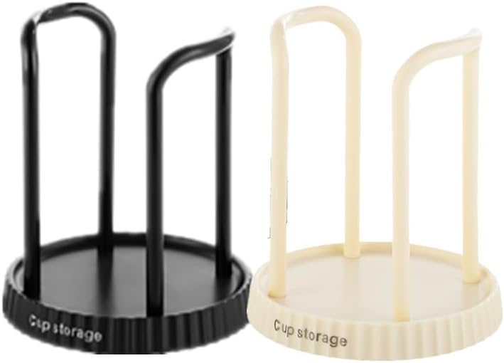 2 Pcs Disposable Cup Storage Holders, Cups Dispenser Bathroom Cup Storage Rack Tea Coffee Cup Organizers for 5-8 oz Paper Cups