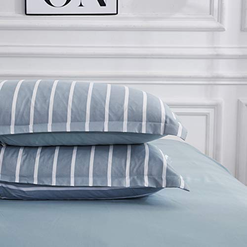 Housse de couette pour lit double solution anti-plis literie facile à border