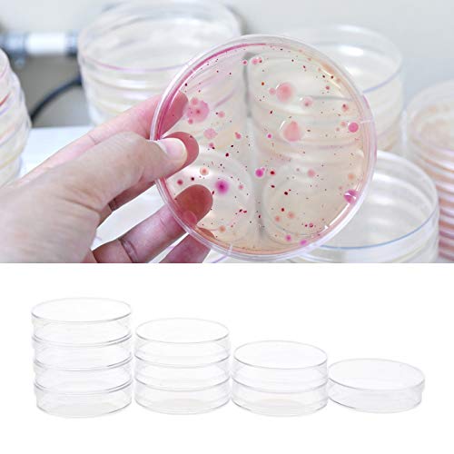 30 Pack Plastic Petri Dishes with Lids,90 x 15mm Clear Plastic Petri Dish Set for School Experiment Project,Lab,Storing,Seeding,Science Themed Party