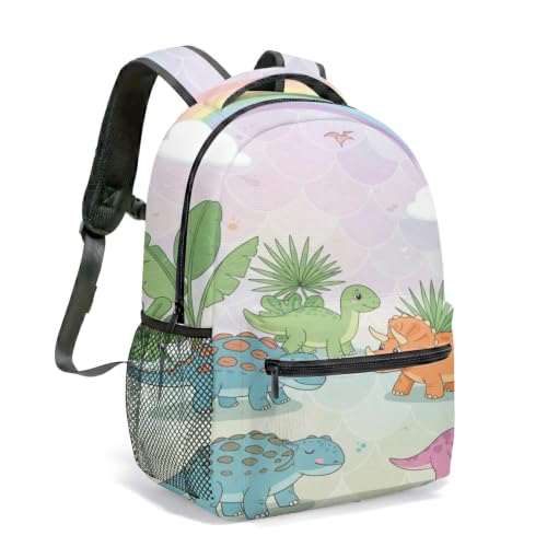Sac à dos dinosaure paradis tropical pour les sorties scolaires et loisirs des enfants
