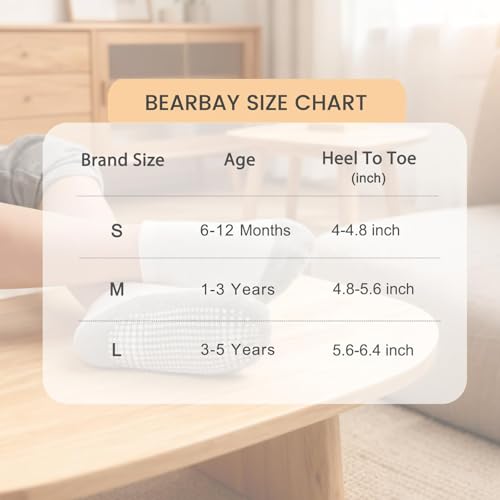 Image of Baby Non Slip Ankle Socks with Grippers for 0 Months-7 Years Old Walking Socks