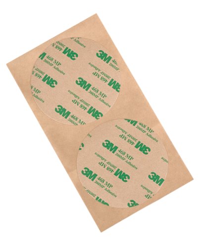 Image of 3M 468MP High Performance Adhesive Transfer Tape 4 inch Circles (Pack of 100)