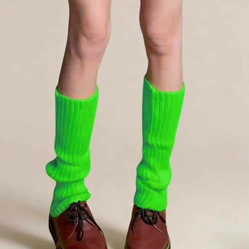 Image of Womens And Girls Kawaii Leg Warmers 80s Harajuku Lolita Japanese Legwarmers Ankle Socks Knit Stockings Boot Socks