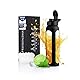 Asbirg Fitness | Glas Protein Shaker - 700ml | Eiweiss Shaker mit Spiralball | BPA-frei & robust | Trinkflasche SCHWARZ für Fitness & Sport