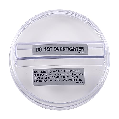 GRAND ORANGE Clear Pool Pump Strainer Lid 1121-1429 Fit Lomart Ultra Promega 3, Embassy High Performance Pump and Doughboy Powerline XP