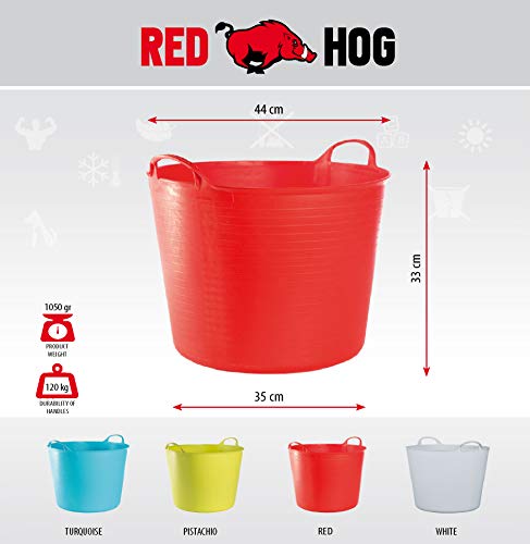 Panier flexible 120 kg multifonctionnel rouge de 42 litres