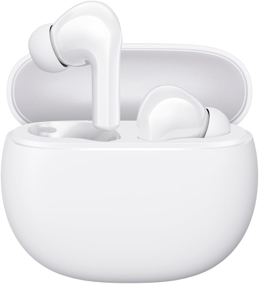 Redmi Buds 4 Active TWS Wireless Earbuds With Lightweight Design,Bluetooth 5.3 Fast Pair Connectivity & Touch Controls, ANC Noise Cancellation, Long Battery Life (28H) and IPX4 Water-Resistant - White