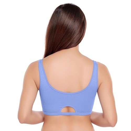 Image of juliet Non Padded Full Coverage Sports Bra for Women | Slip on Bra | Low Impact High Coverage Wireless Support Sports Bra JS 90