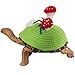 FORZENA Custom Sweater for Turtle Personalized Knitted Tortoise Sweater Small Animal Sweater with Adjustable Strap Halloween Cosplay Costume for Pet Tortoise Turtle (15-20cm,Mushrooms)